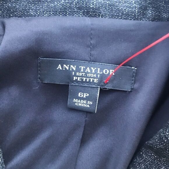 Ann Taylor Black white fleck Suit Jacket size 6P - Picture 6 of 8